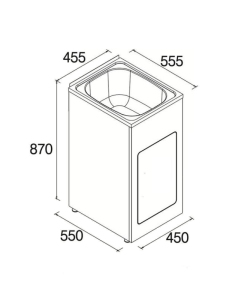 Laundry tub Compact 35L – 455mm